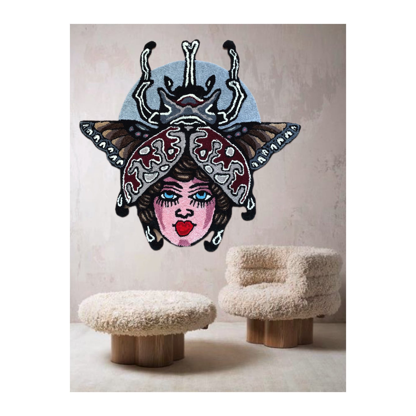 Lady bug rug