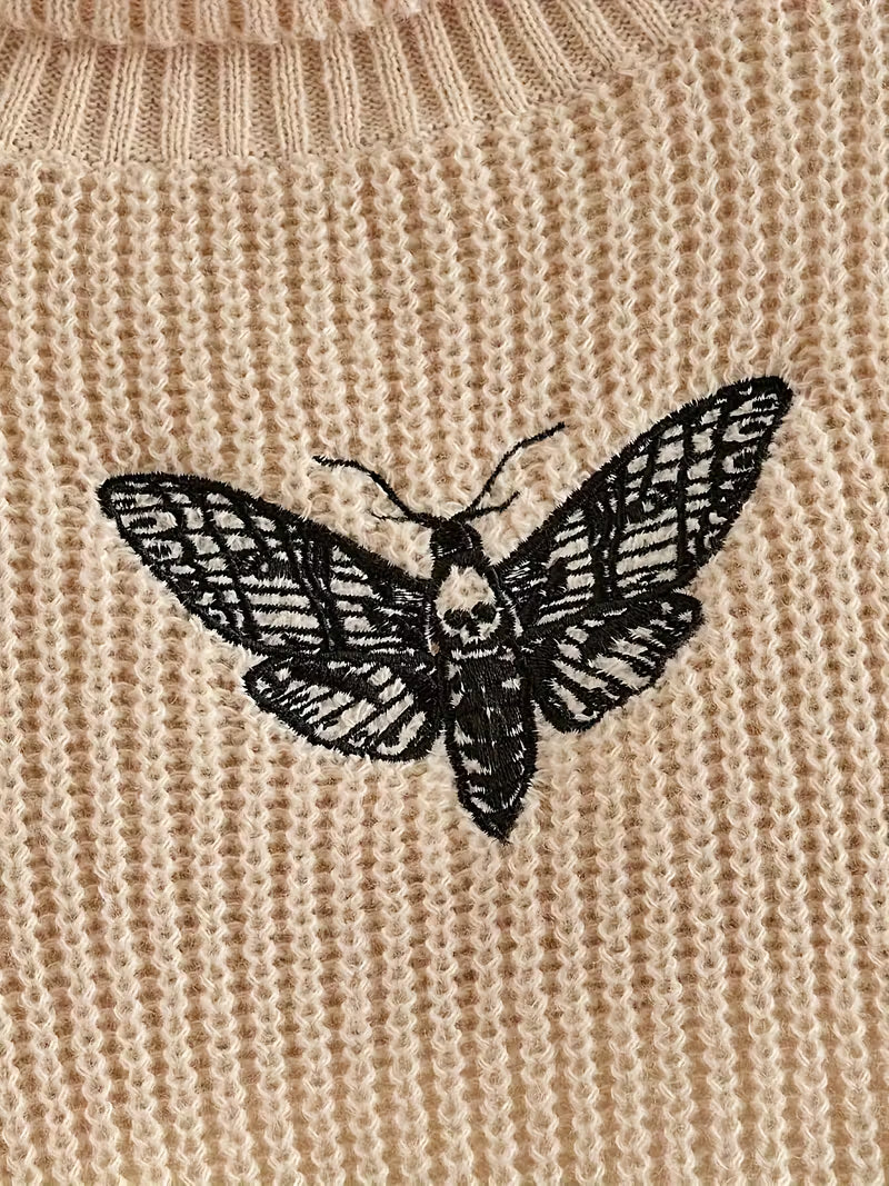 Butterfly High-Neck Sweater 🦋