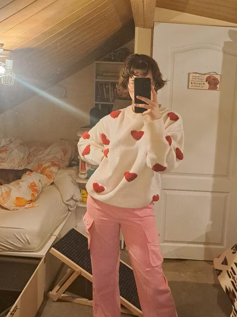 Cardigan with hearts ❤️