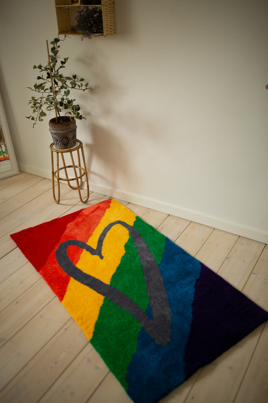 🌈HEART rug🤍