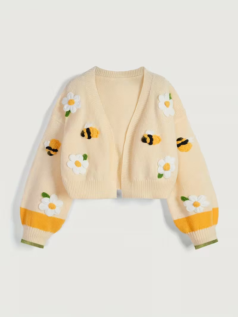 Embroidered Cardigan 🐝