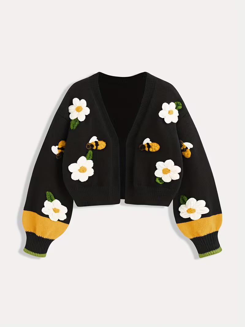 Embroidered Cardigan 🐝