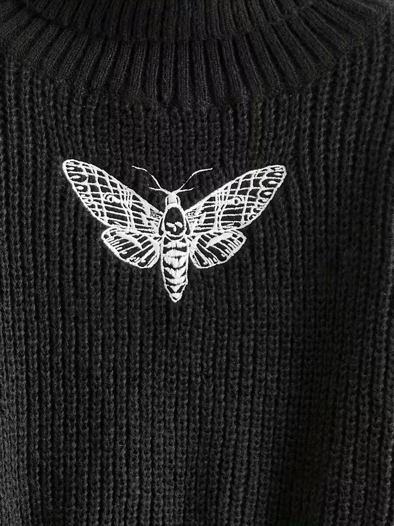 Butterfly High-Neck Sweater 🦋