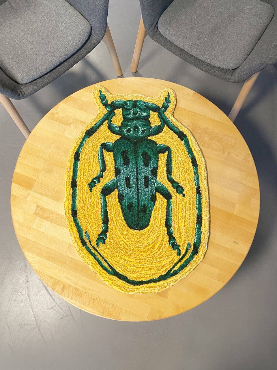 Green longhorn beetle🪲